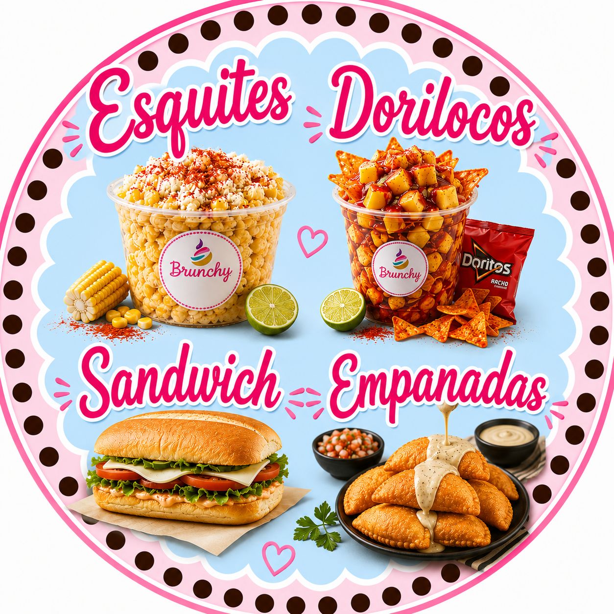 Esquites · Dorilocos · Sandwich